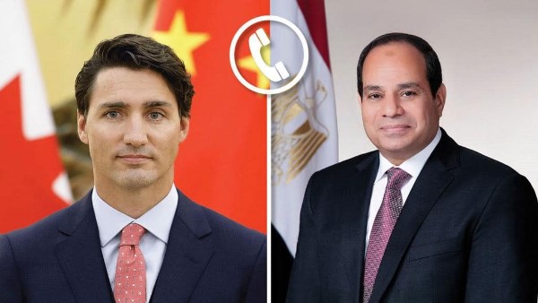 الرئيس السيسي ورئيس الوزراء الكندي