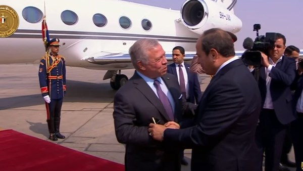  الرئيس السيسي يستقبل ملك الأردن