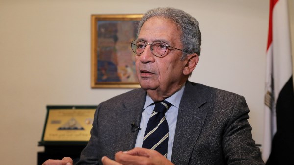 عمرو موسى  الأمين العام الأسبق لجامعة الدول العربية