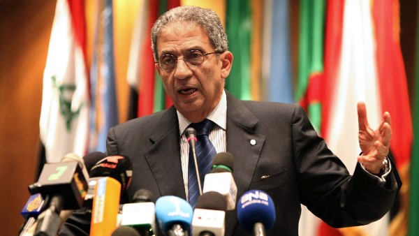 عمرو موسى  الأمين العام الأسبق لجامعة الدول العربية