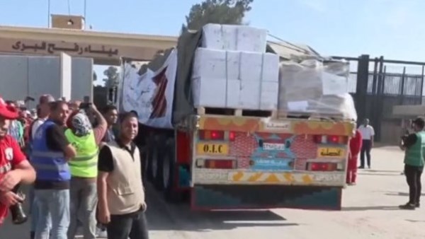 قافلات المساعدة من مصر لغزة 