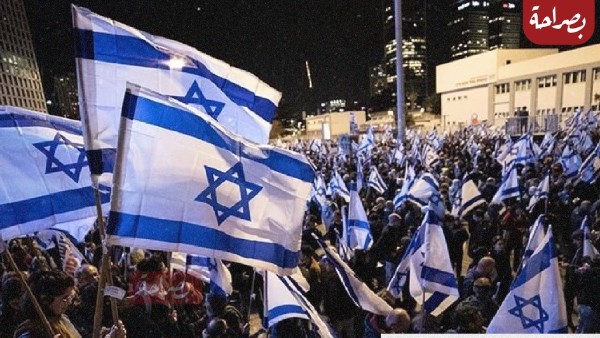 متظاهرون فى تل أبيب يطالبون نتنياهو بالاستقالة 