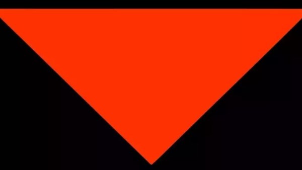المثلث الأحمر المقلوب 