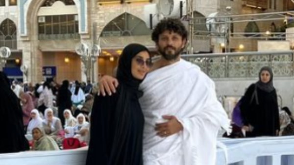 حسام غالي وزوجته