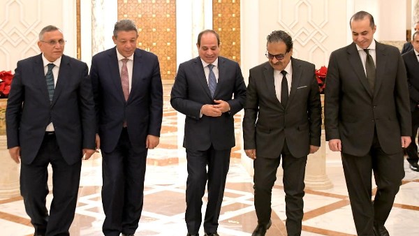 لقاء الرئيس السيسي مع مرشحي الرئاسة 