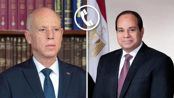 الرئيس السيسى يتلقى اتصالا من نظيره التونسى