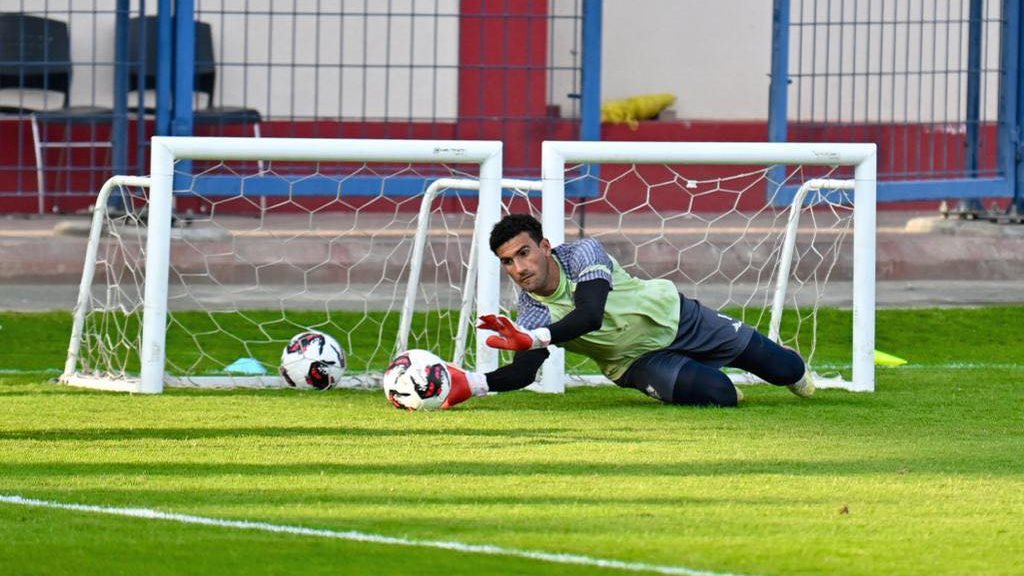محمد عواد في تدريبات الزمالك