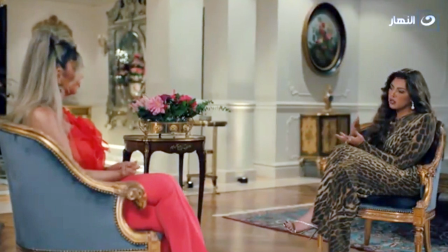 النجمة ريهام حجاج خلال حوارها مع بوسي شلبي