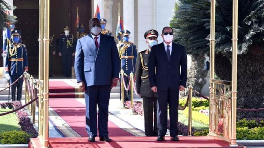 الرئيس عبد الفتاح السيسي ورئيس جمهورية الكونغو