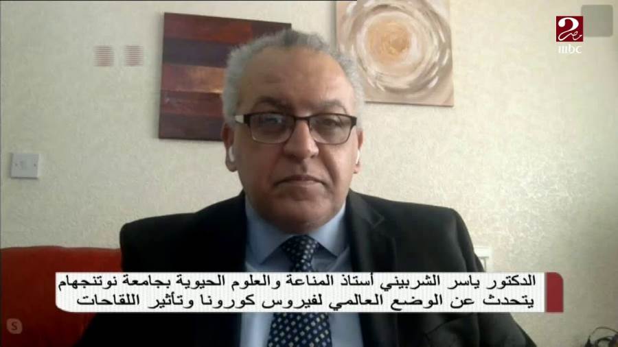 الدكتور ياسر الشربيني أستاذ المناعة والعلوم الحيوية بجامعة ن
