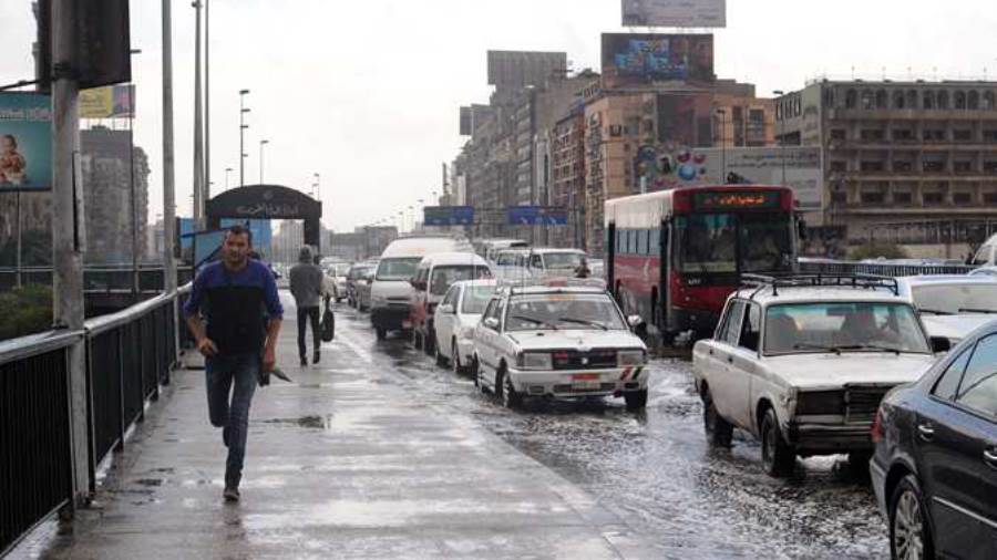 أمطار على شوارع القاهرة