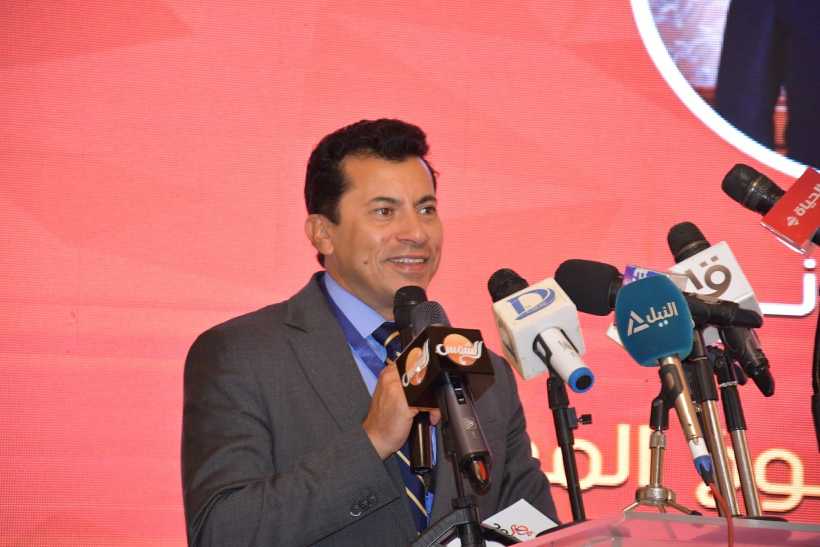 وزير الرياضة يشهد المؤتمر الأول لأعضاء نموذج محاكاة مجلس الش