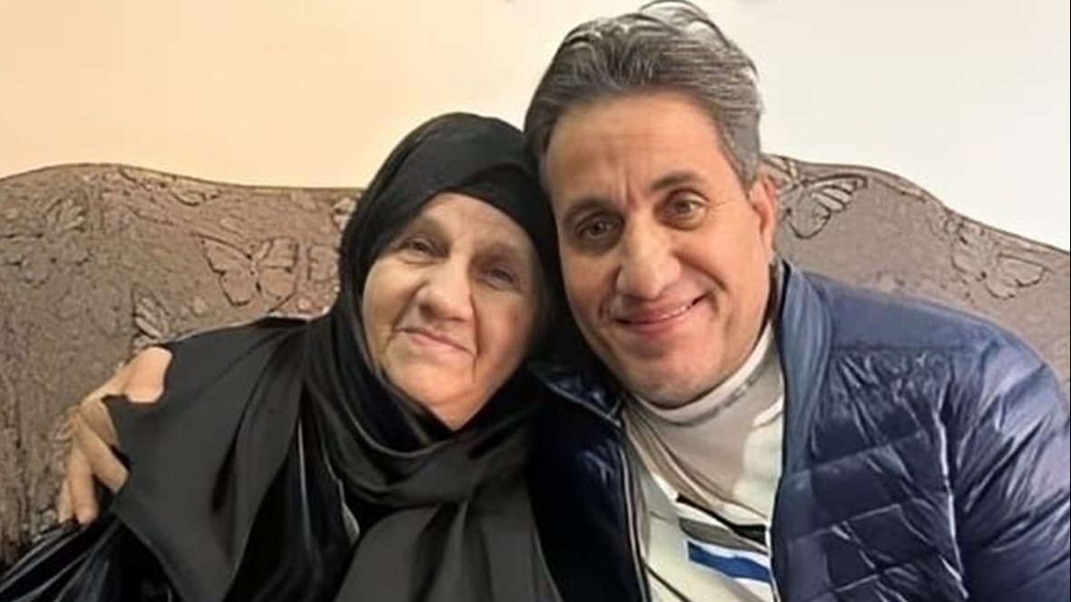 أحمد شيبه ووالدته 