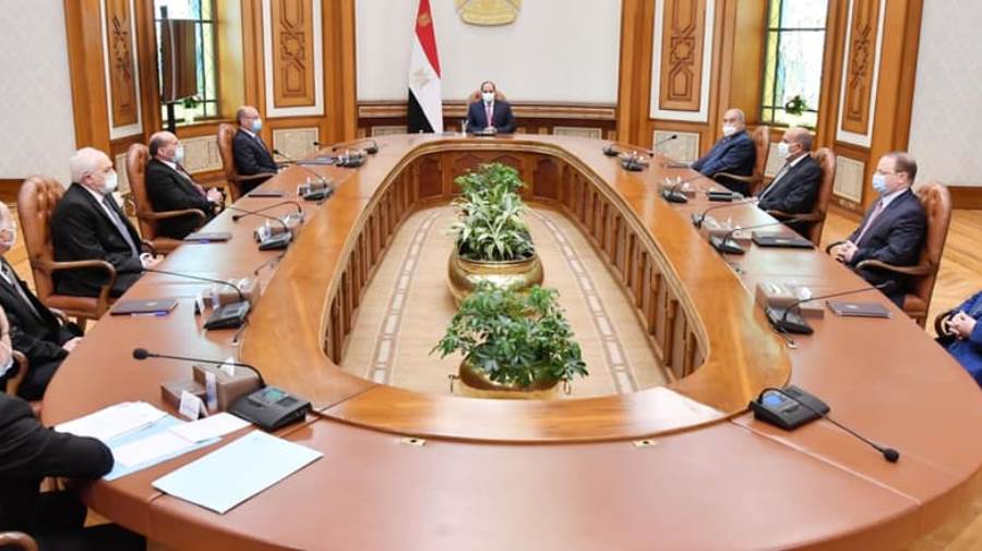 الرئيس عبد الفتاح السيسي خلال اجتماع المجلس الأعلى للهيئات ا