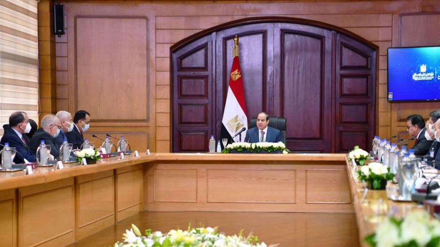 اجتماع الرئيس السيسي مع المجلس الاعلى للجامعات