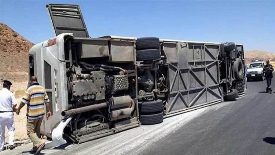 انقلاب أتوبيس بالمنوفية