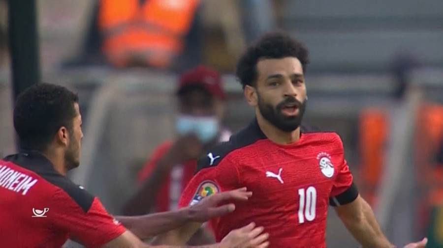 محمد صلاح بعد هدفه فى شباك المغرب