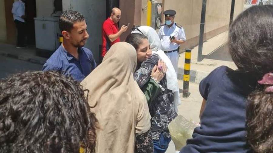 لحظة خروج خلود سعيد لحظة خروج خلود سعيد