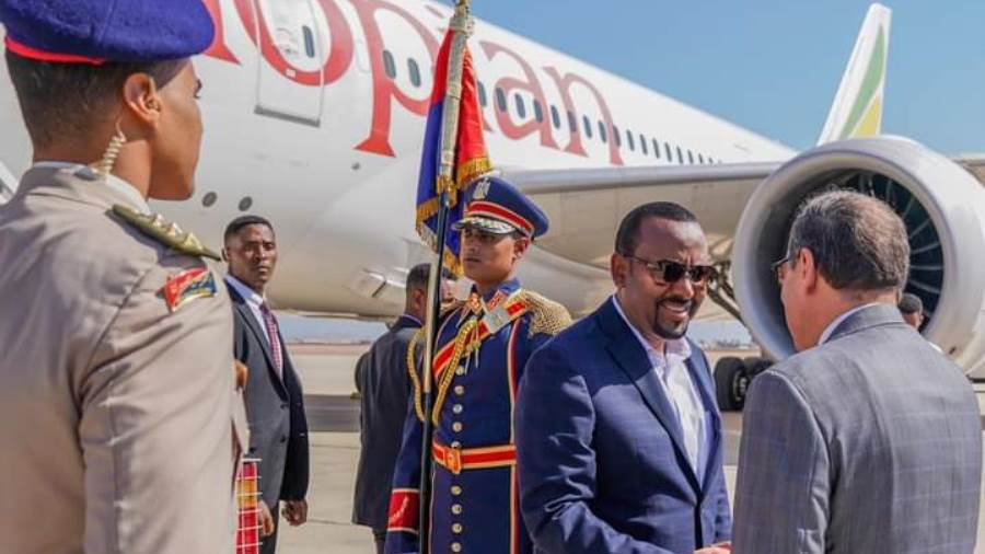 رئيس وزراء إثيوبيا يصل شرم الشيخ