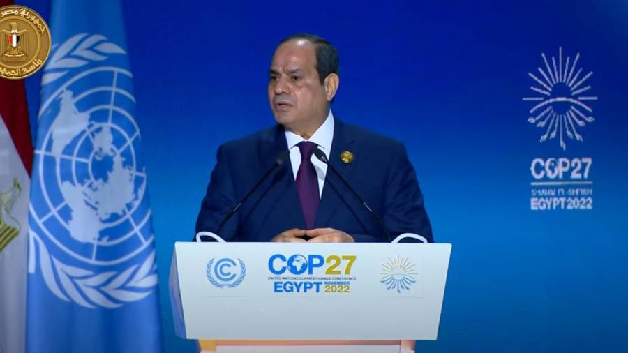 الرئيس السيسي من قمة المناخ COP27