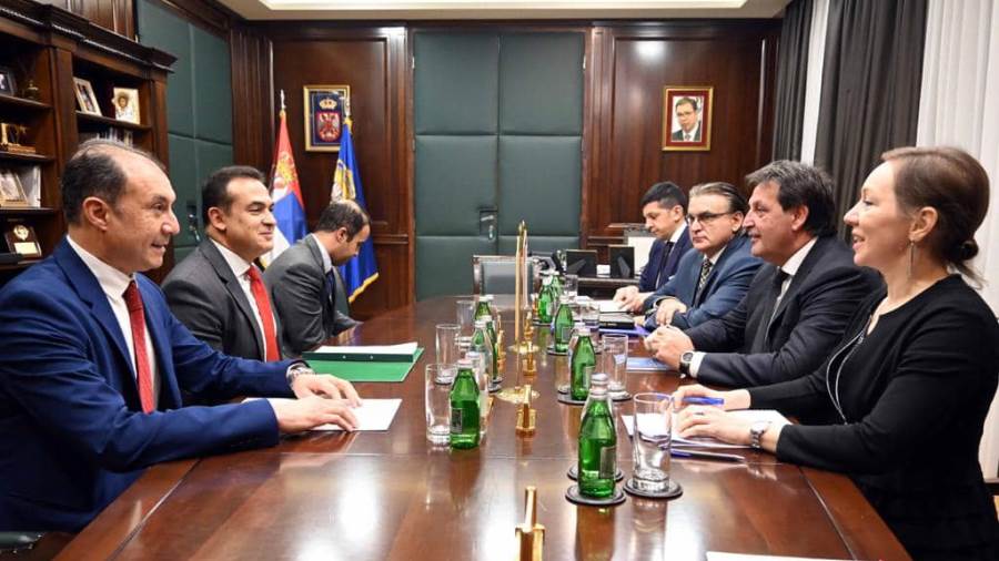 لقاء السفير المصري ووزير الداخلية الصربي