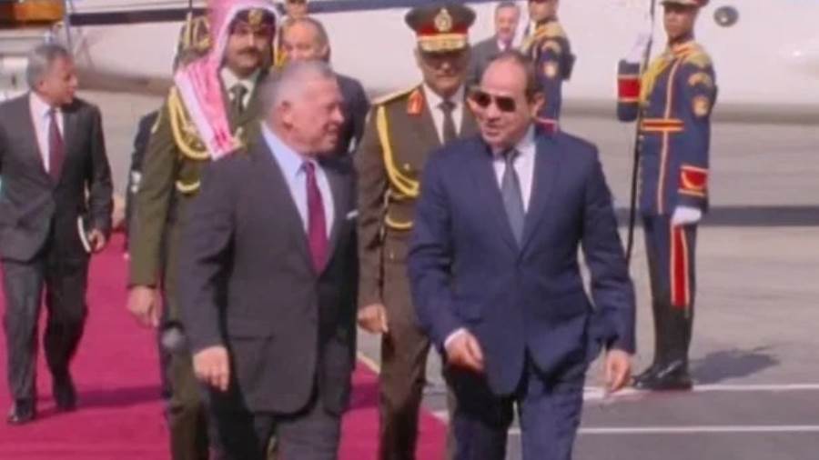 الرئيس عبدالفتاح السيسي والعاهل الأردني الملك عبد الله الثان