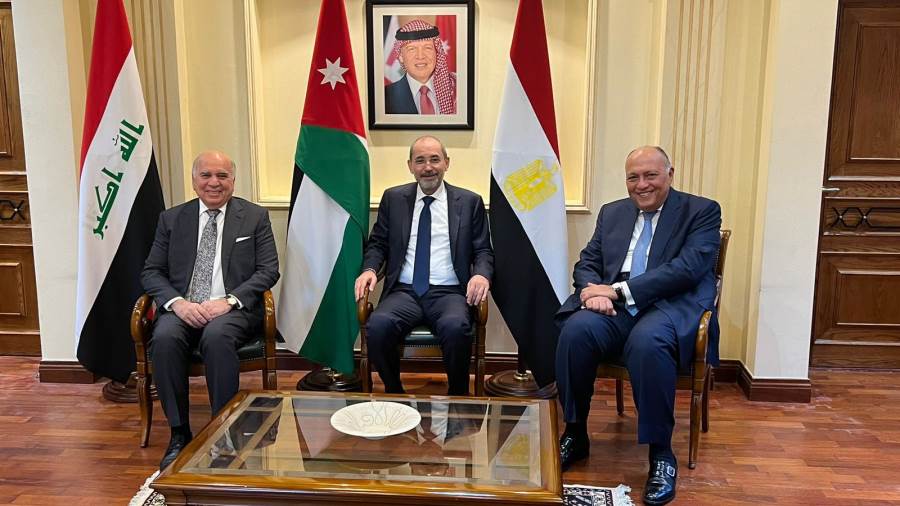 الاجتماع الثلاثي لوزراء خارجية مصر والأردن والعراق