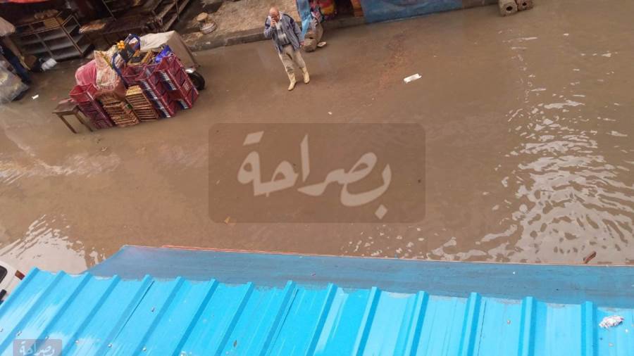 هطول أمطار غزيرة على محافظة الإسكندرية