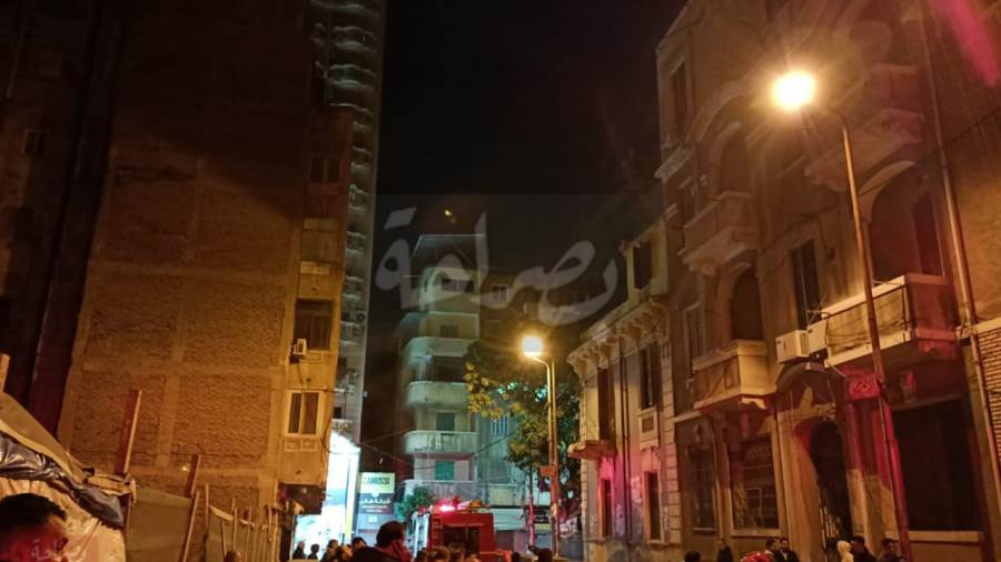 إصابة 3 اشخاص في حريق شقة سكنية بعقار بمحرم بك بالإسكندرية