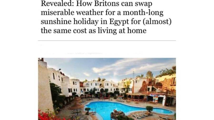 ديلي ميل تدعو البريطانيين للسفر إلى مصر خلال فصل الشتاء