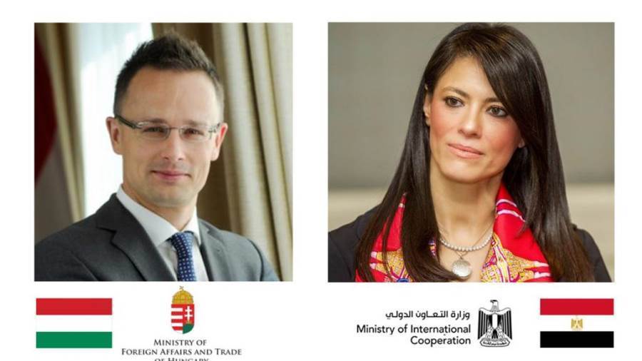 وزيرة التعاون الدولي ووزير الخارجية المجري