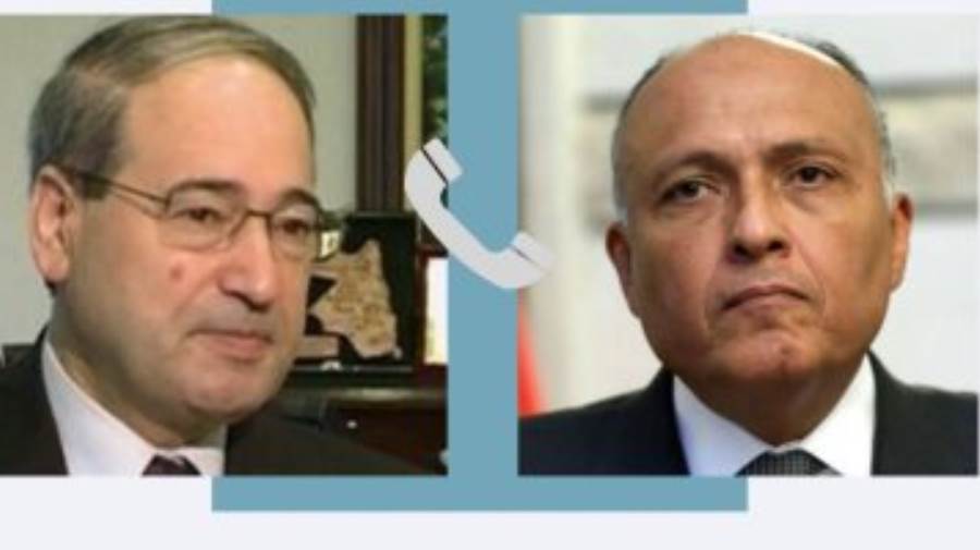 وزير الخارجية يتواصل هاتفيا مع وزير الخارجية السوري