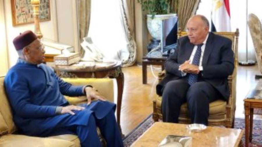 وزير الخارجية مع مبعوث الأممي لدى ليبيا