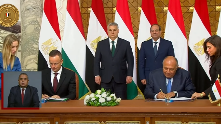 الرئيس السيسي ورئيس وزراء المجر يشهدان توقيع عدد من مذكرات ا