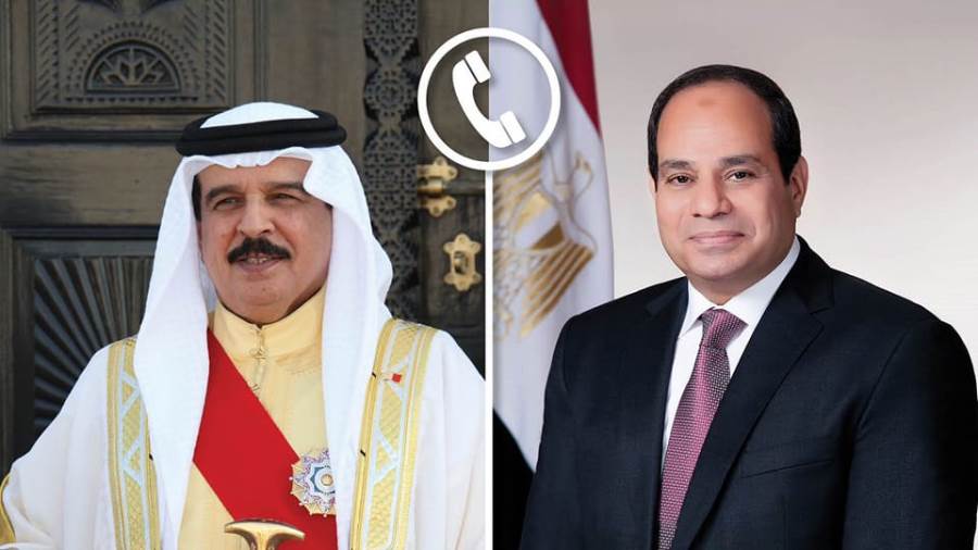 الرئيس السيسى وملك البحرين