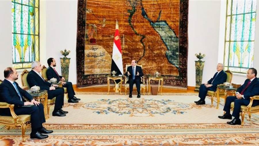 الرئيس السيسي يستقبل رئيس النواب العراقى