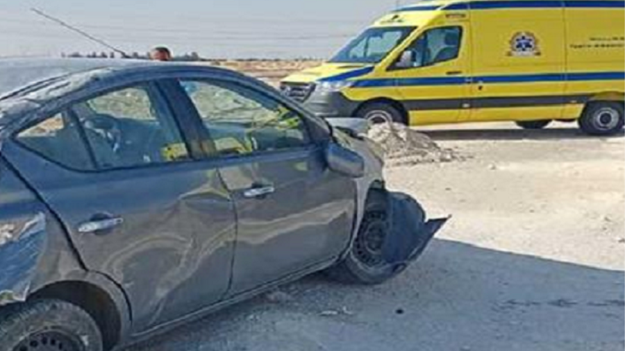 إصابة 4 أشخاص فى حادث سير على دائرى ببا جنوب محافظة بنى سويف