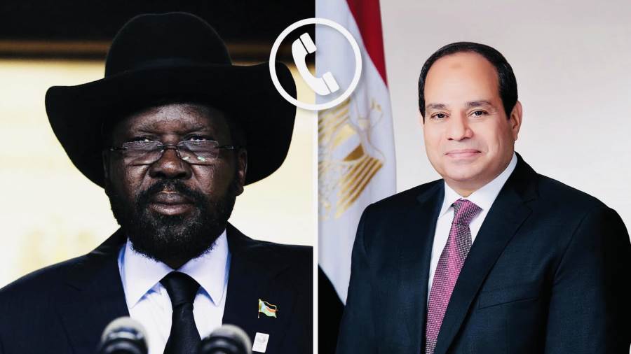 الرئيس السيسي ونظيره الجنوب سوداني
