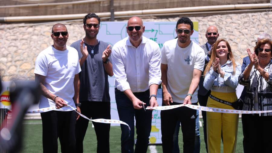بحضور نجوم الرياضة افتتاح أول ملعب كرة قدم مستدام