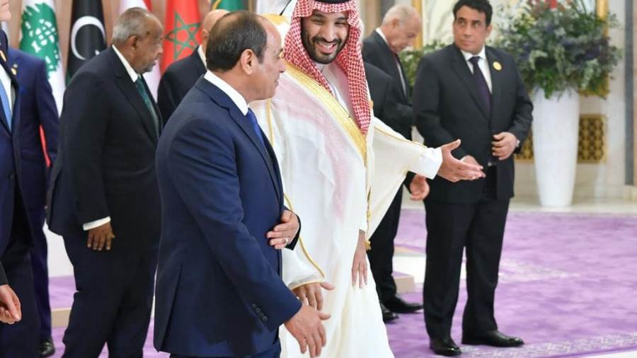 الرئيس السيسي يلتقي بولي العهد الأمير محمد بن سلمان