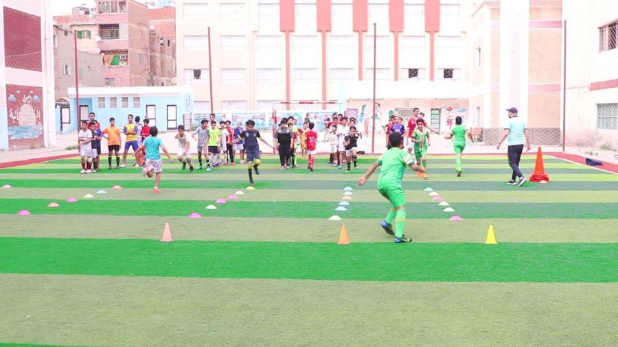 وكيل تعليم كفر الشيخ يتفقد الأكاديمية الرياضية للأطفال بمدرس