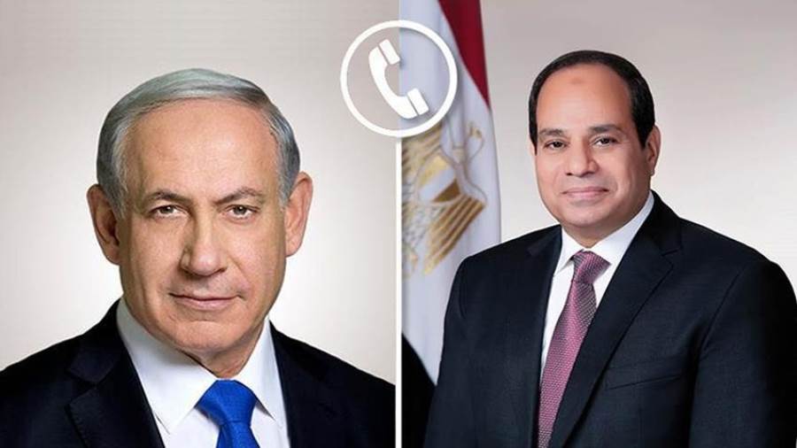 الرئيس السيسي يتلقى اتصالا هاتفيا من رئيس الوزراء الإسرائيلي
