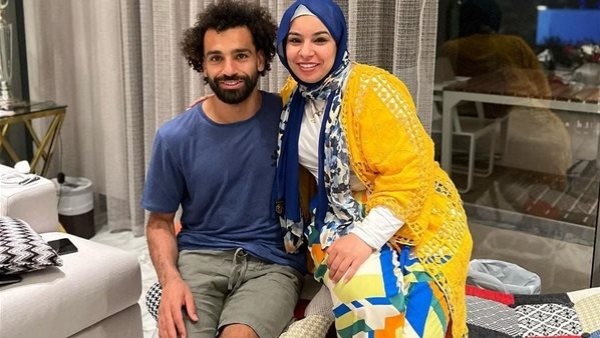 محمد صلاح وشقيقته رباب 