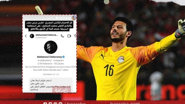  محمد الشناوي حارس مرمى الأهلي ومنتخب مصر