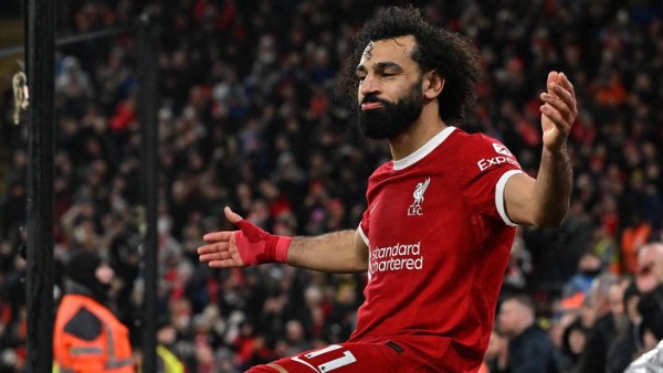 احتفال محمد صلاح 