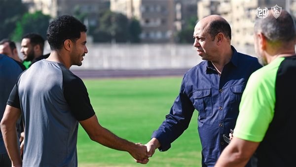 أحمد سليمان في مران الزمالك 