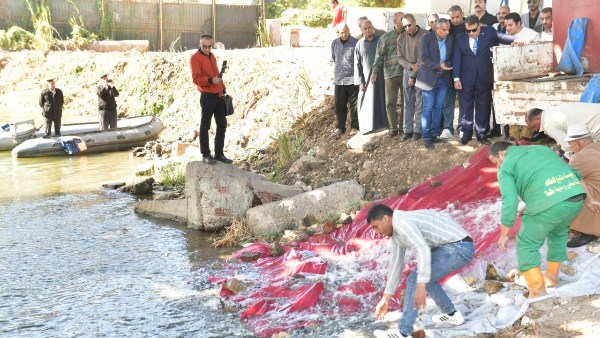  إلقاء مليون وحدة زريعة سمكية