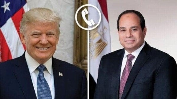 الرئيس السيسي والرئيس الأمريكي 