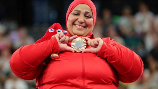 البطلة نادية فكرى - صورة أرشيفية