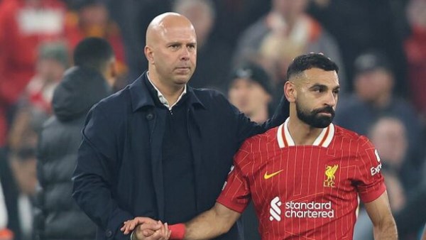 محمد صلاح مع مدرب ليفربول